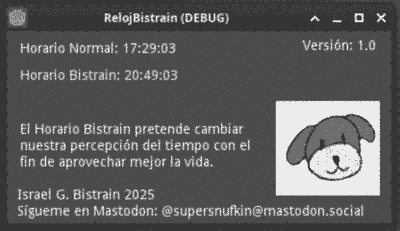 Horario Bistrain en Godot